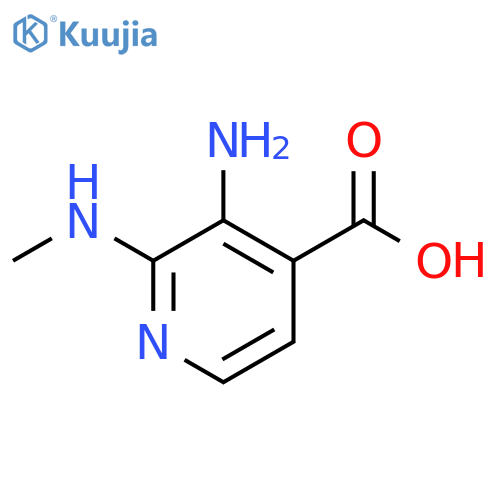 3-amino-2-(methylamino)pyridine-4-carboxylic acid structure