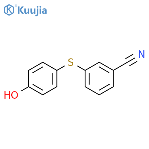 Benzonitrile, 3-[(4-hydroxyphenyl)thio]- structure