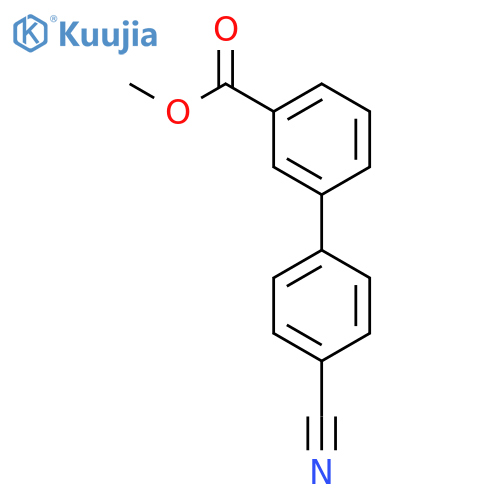 Methyl 3-(4-cyanophenyl)benzoate structure