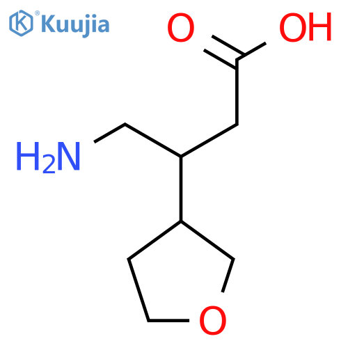 4-amino-3-(oxolan-3-yl)butanoic acid structure
