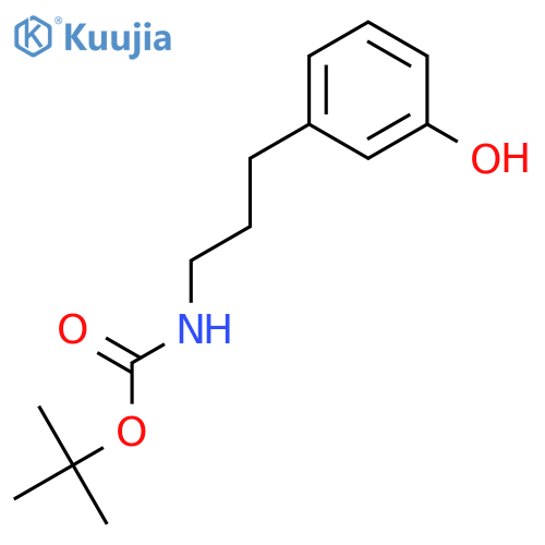 tert-butyl N-3-(3-hydroxyphenyl)propylcarbamate structure