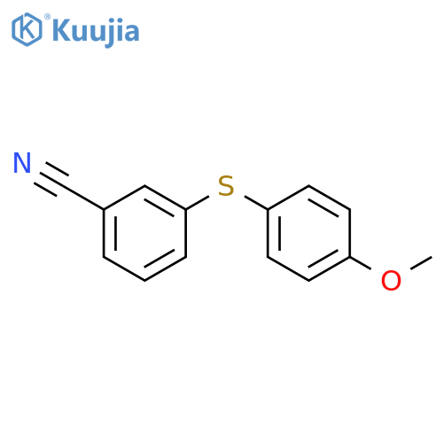 3-[(4-methoxyphenyl)sulfanyl]benzonitrile structure