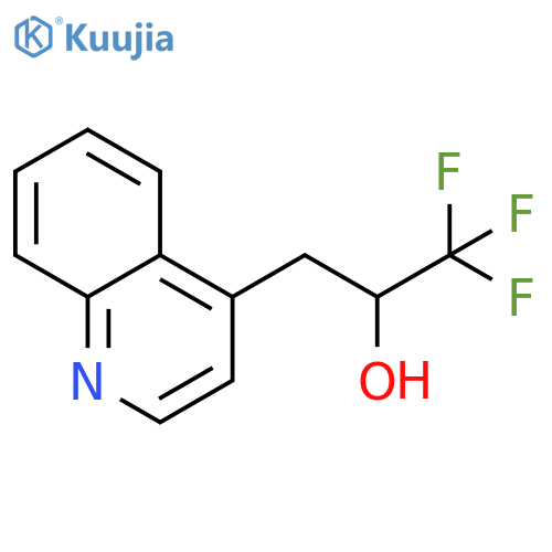 1,1,1-trifluoro-3-(quinolin-4-yl)propan-2-ol structure