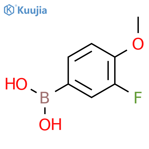 (3-Fluoro-4-methoxyphenyl)boronic acid structure