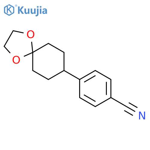 Benzonitrile,4-(1,4-dioxaspiro[4.5]dec-8-yl)- structure