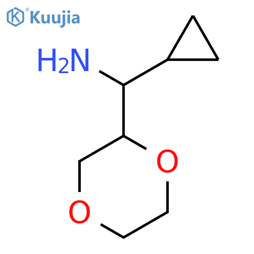 Cyclopropyl(1,4-dioxan-2-yl)methanamine structure