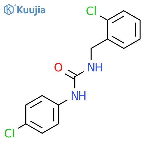 Urea, N-(4-chlorophenyl)-N'-[(2-chlorophenyl)methyl]- structure