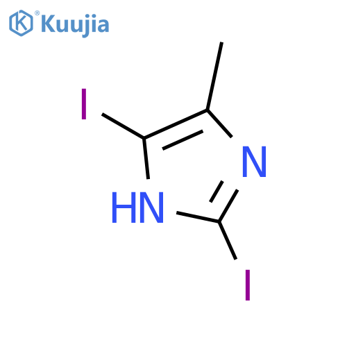 2,5-Diiodo-4-methyl-1H-imidazole structure