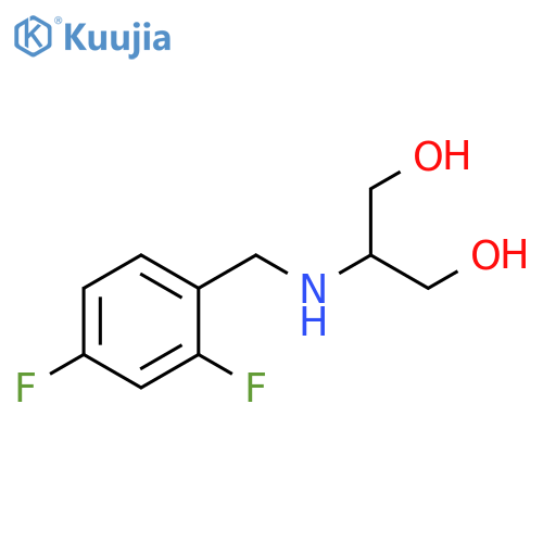 2-{(2,4-difluorophenyl)methylamino}propane-1,3-diol structure
