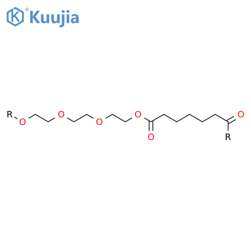 Poly[oxy-1,2-ethanediyloxy-1,2-ethanediyloxy-1,2-ethanediyloxy(1,7-dioxo-1,7-heptanediyl)] structure