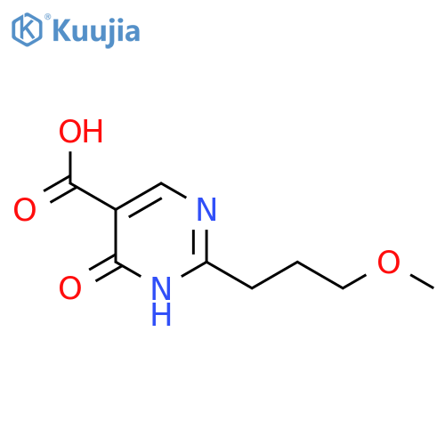 2-(3-methoxypropyl)-6-oxo-1H-pyrimidine-5-carboxylic acid structure