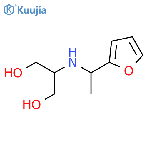 2-{1-(furan-2-yl)ethylamino}propane-1,3-diol structure