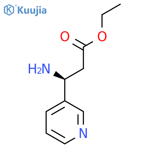 ethyl (3S)-3-amino-3-(pyridin-3-yl)propanoate structure
