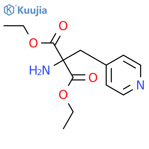 Propanedioic acid, amino(4-pyridinylmethyl)-, diethyl ester structure