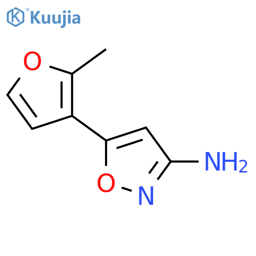 5-(2-methylfuran-3-yl)-1,2-oxazol-3-amine structure
