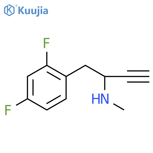 Benzeneethanamine, α-ethynyl-2,4-difluoro-N-methyl- structure