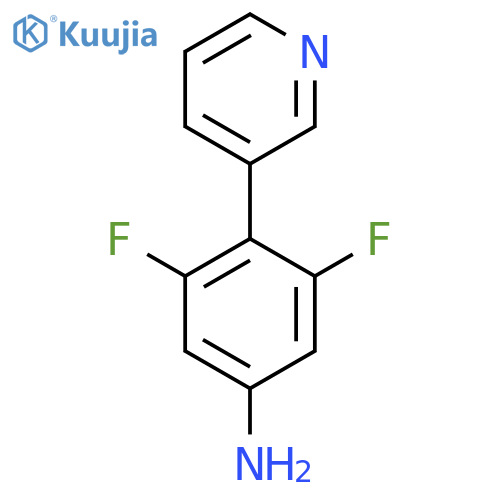4-(3-Pyridyl)-3,5-difluoroaniline structure