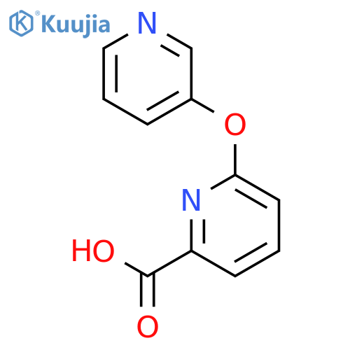 2-Pyridinecarboxylic acid, 6-(3-pyridinyloxy)- structure