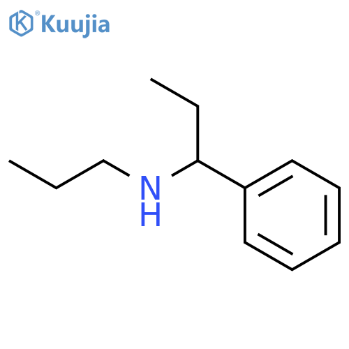 (1-phenylpropyl)(propyl)amine structure