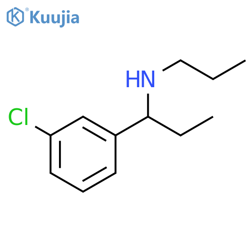 1-(3-chlorophenyl)propyl(propyl)amine structure