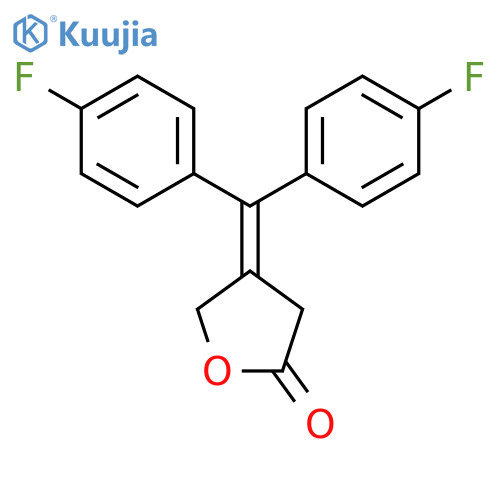 2(3H)-Furanone, 4-[bis(4-fluorophenyl)methylene]dihydro- structure
