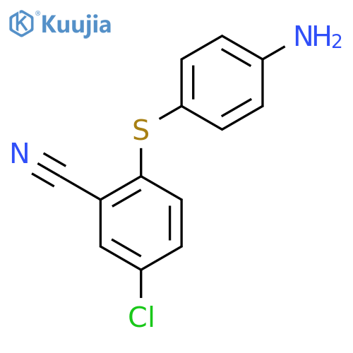 2-(4-aminophenyl)sulfanyl-5-chlorobenzonitrile structure