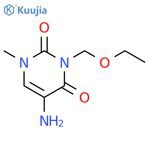 5-amino-3-(ethoxymethyl)-1-methyl-1,2,3,4-tetrahydropyrimidine-2,4-dione structure