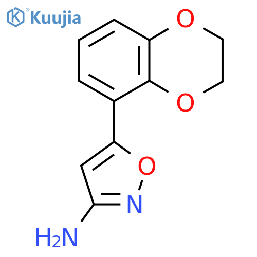 5-(2,3-dihydro-1,4-benzodioxin-5-yl)-1,2-oxazol-3-amine structure