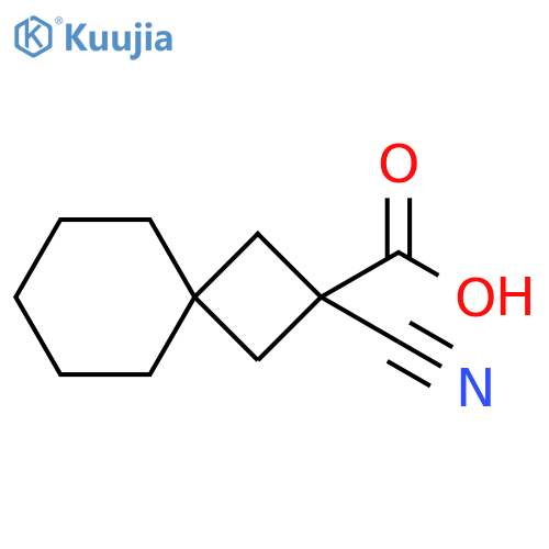 2-cyanospiro3.5nonane-2-carboxylic acid structure