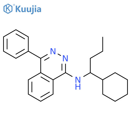 1-Phthalazinamine, N-(1-cyclohexylbutyl)-4-phenyl-, (±)- structure