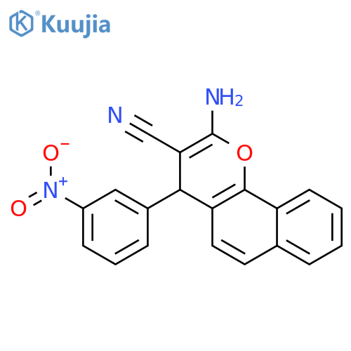 4H-Naphtho[1,2-b]pyran-3-carbonitrile,2-amino-4-(3-nitrophenyl)- structure
