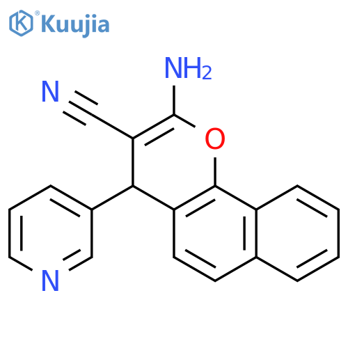 2-Amino-4-(3-pyridinyl)-4H-benzohchromene-3-carbonitrile structure