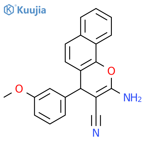 2-Amino-4-(3-methoxyphenyl)-4H-benzo[h]chromene-3-carbonitrile structure