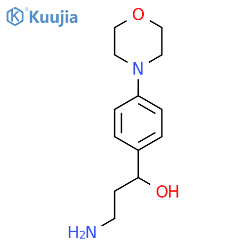 3-amino-1-4-(morpholin-4-yl)phenylpropan-1-ol structure
