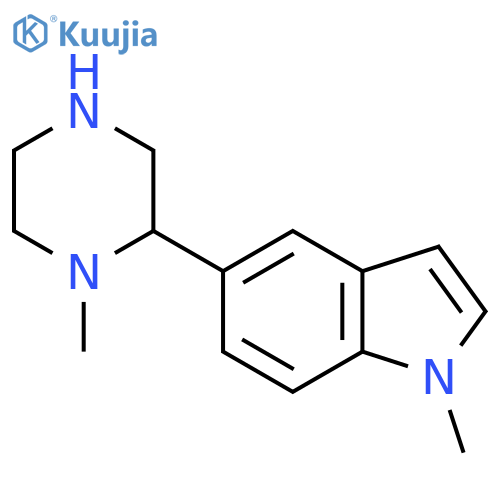 1-methyl-5-(1-methylpiperazin-2-yl)-1H-indole structure