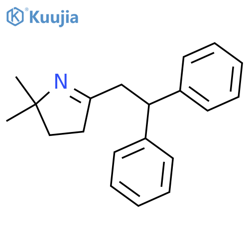 2H-Pyrrole, 5-(2,2-diphenylethyl)-3,4-dihydro-2,2-dimethyl- structure