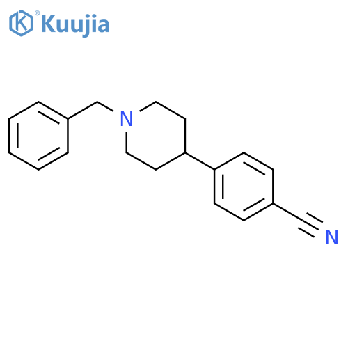 Benzonitrile, 4-[1-(phenylmethyl)-4-piperidinyl]- structure