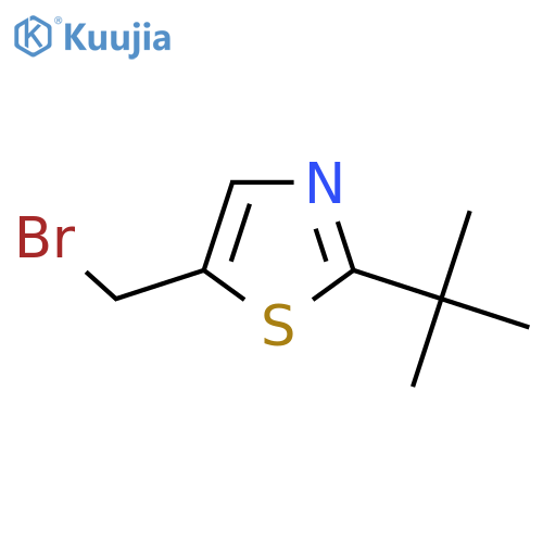 5-(bromomethyl)-2-tert-butyl-1,3-thiazole structure