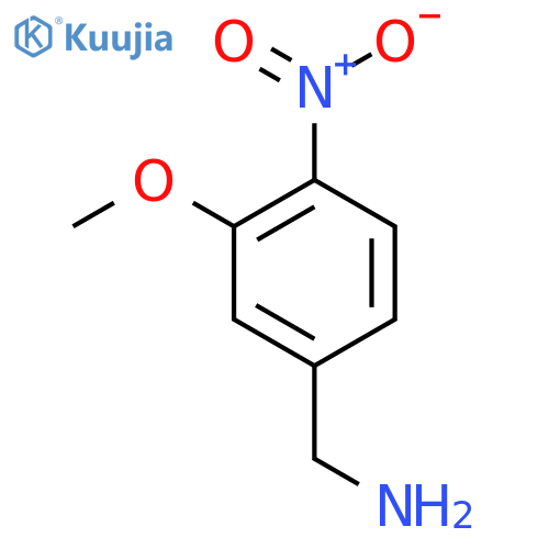 (3-methoxy-4-nitrophenyl)methanamine structure
