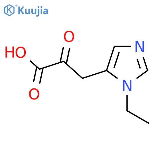3-(1-ethyl-1H-imidazol-5-yl)-2-oxopropanoic acid structure