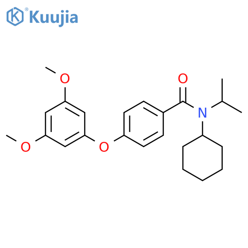 Benzamide, N-cyclohexyl-4-(3,5-dimethoxyphenoxy)-N-(1-methylethyl)- structure
