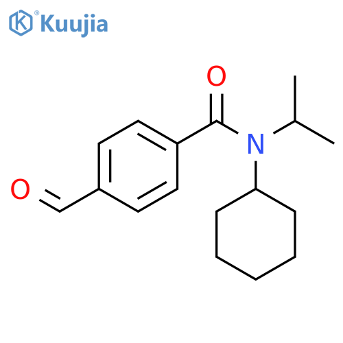 Benzamide, N-cyclohexyl-4-formyl-N-(1-methylethyl)- structure