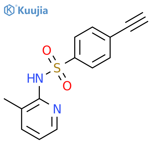 Benzenesulfonamide, 4-ethynyl-N-(3-methyl-2-pyridinyl)- structure