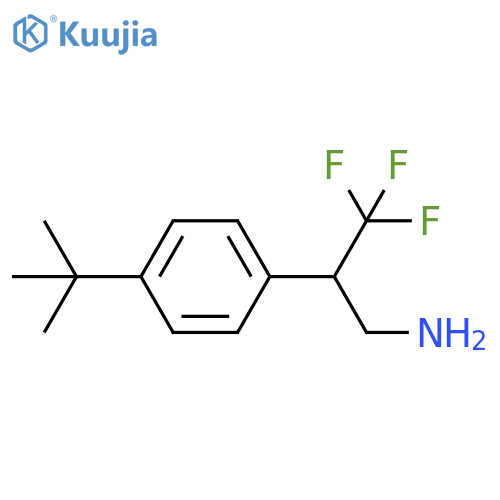 2-(4-tert-butylphenyl)-3,3,3-trifluoropropan-1-amine structure