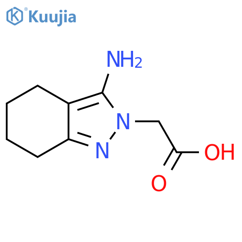 2-(3-Amino-4,5,6,7-tetrahydro-2h-indazol-2-yl)acetic acid structure