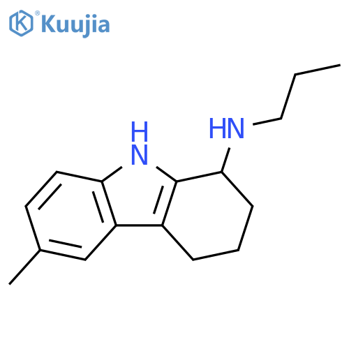 6-Methyl-N-propyl-2,3,4,9-tetrahydro-1H-carbazol-1-amine structure