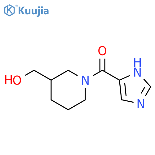 (3-(hydroxymethyl)piperidin-1-yl)(1H-imidazol-5-yl)methanone structure