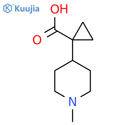 1-(1-methylpiperidin-4-yl)cyclopropane-1-carboxylic acid structure