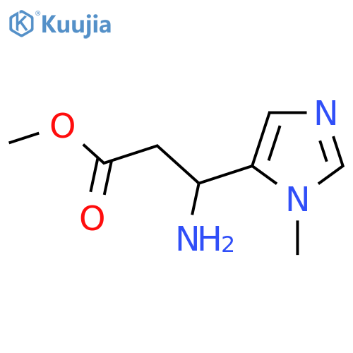 methyl 3-amino-3-(1-methyl-1H-imidazol-5-yl)propanoate structure