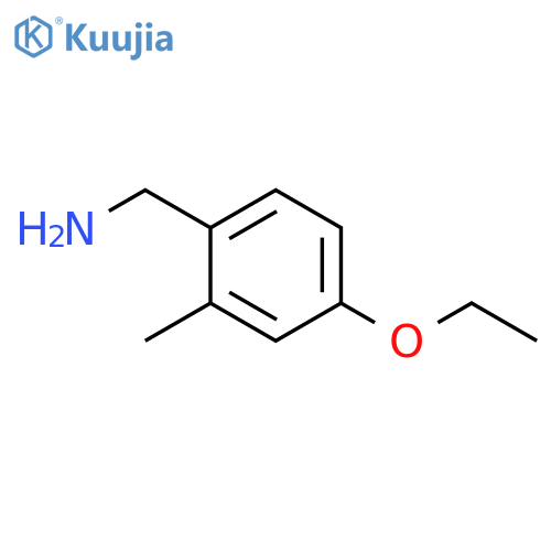 (4-ethoxy-2-methylphenyl)methanamine structure